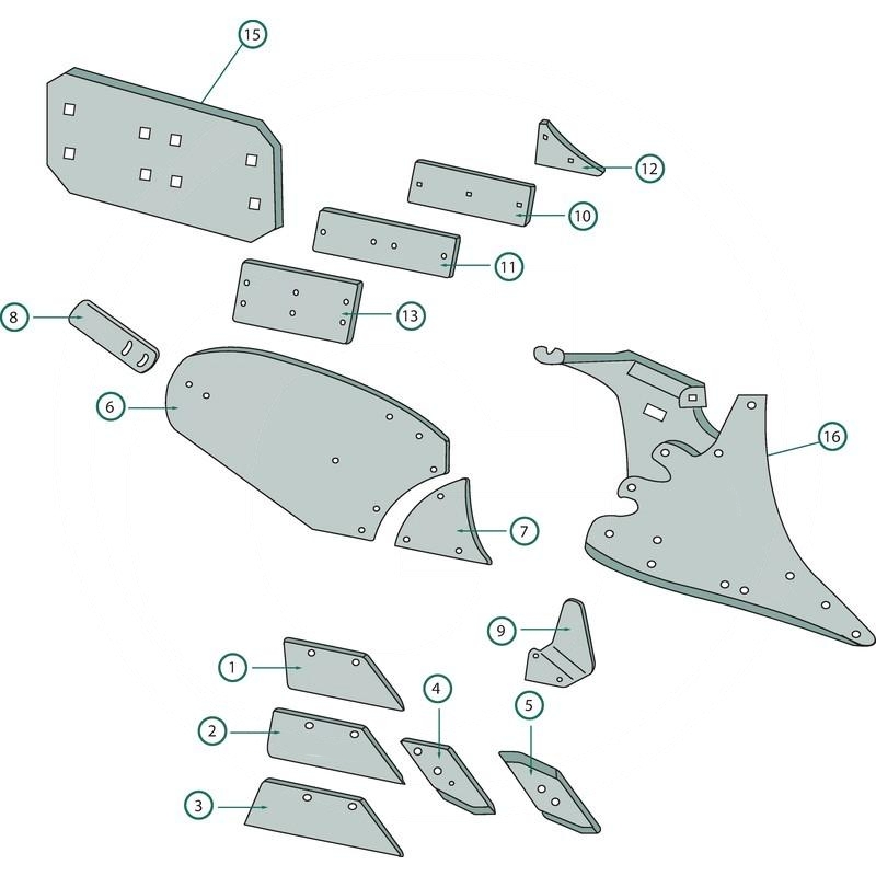 Mouldboard rear part | 3441040 | zdjęcie nr 2